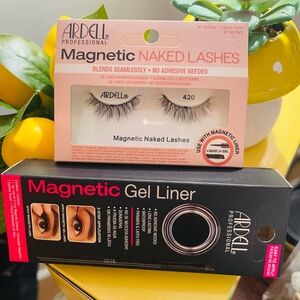 NIB Ardell Magnetic Naked Lashes & Liner Bundle  - 420 (Black)
